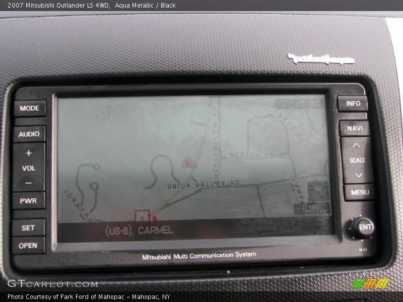 Aqua Metallic / Black 2007 Mitsubishi Outlander LS 4WD