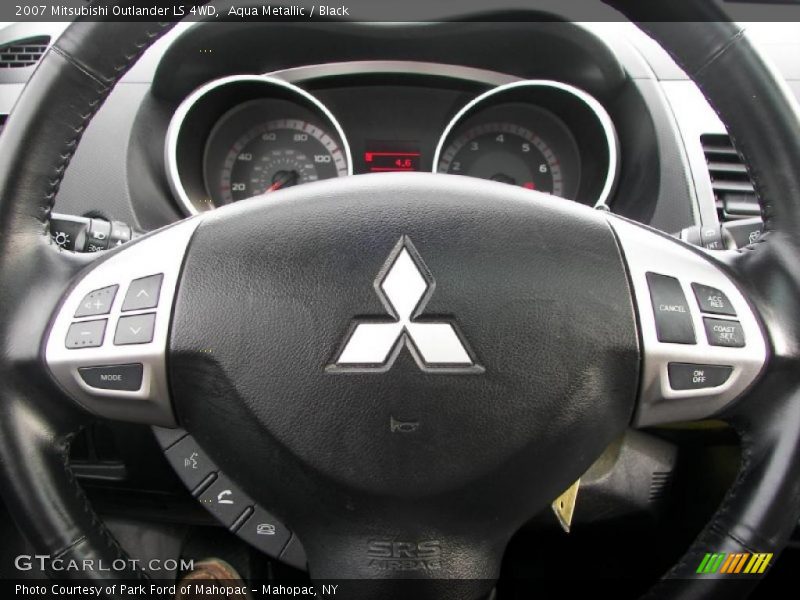 Aqua Metallic / Black 2007 Mitsubishi Outlander LS 4WD
