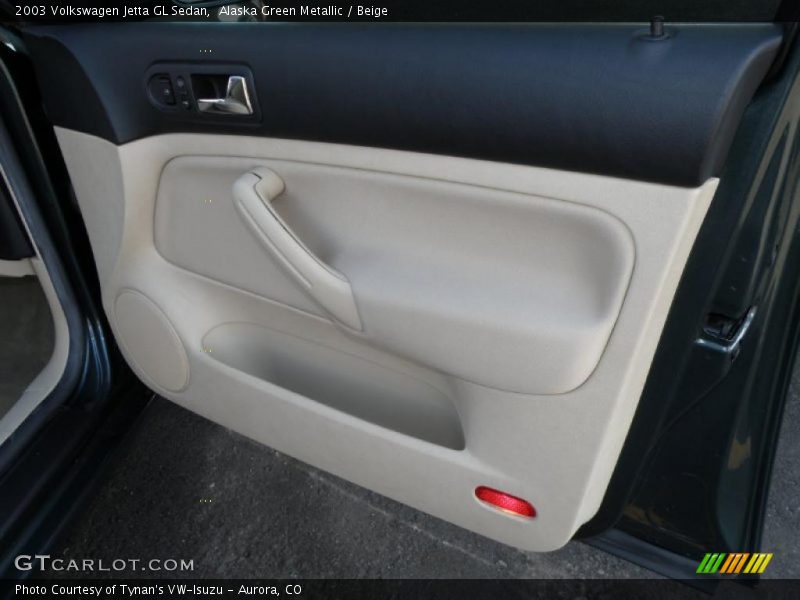 Alaska Green Metallic / Beige 2003 Volkswagen Jetta GL Sedan