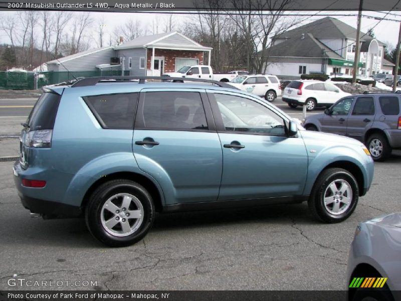 Aqua Metallic / Black 2007 Mitsubishi Outlander LS 4WD
