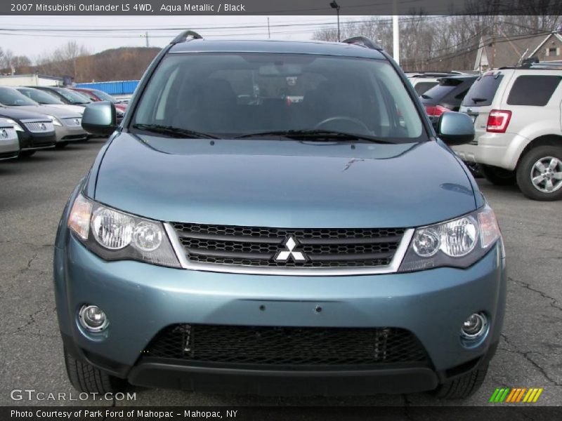Aqua Metallic / Black 2007 Mitsubishi Outlander LS 4WD