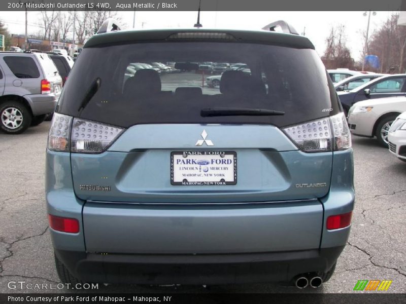 Aqua Metallic / Black 2007 Mitsubishi Outlander LS 4WD