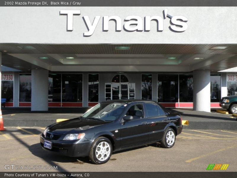 Black Mica / Gray 2002 Mazda Protege DX