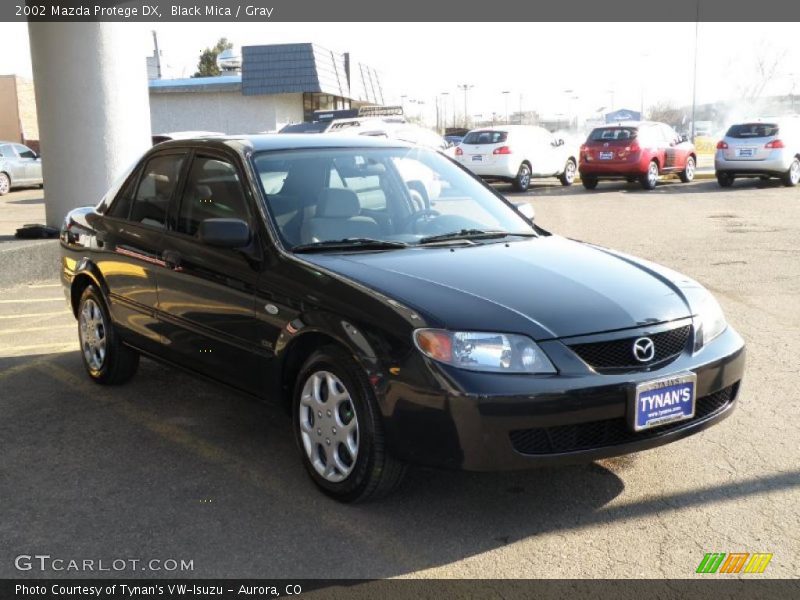 Black Mica / Gray 2002 Mazda Protege DX
