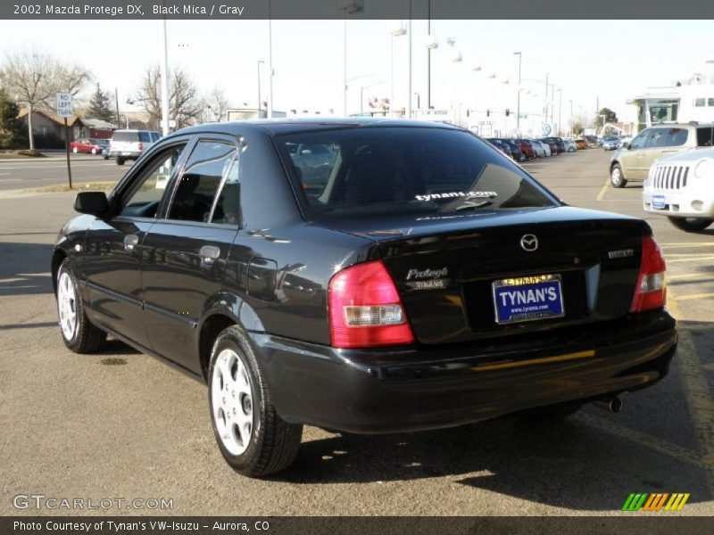 Black Mica / Gray 2002 Mazda Protege DX