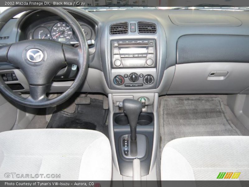 Black Mica / Gray 2002 Mazda Protege DX