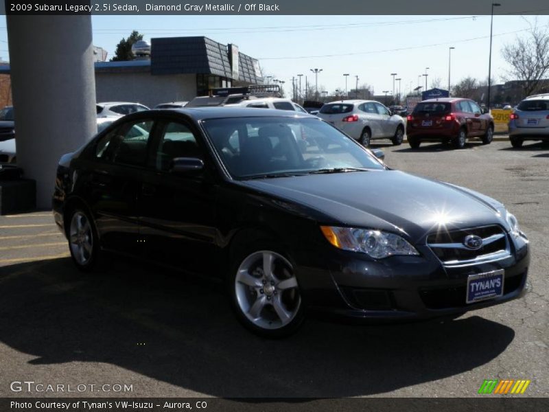 Diamond Gray Metallic / Off Black 2009 Subaru Legacy 2.5i Sedan