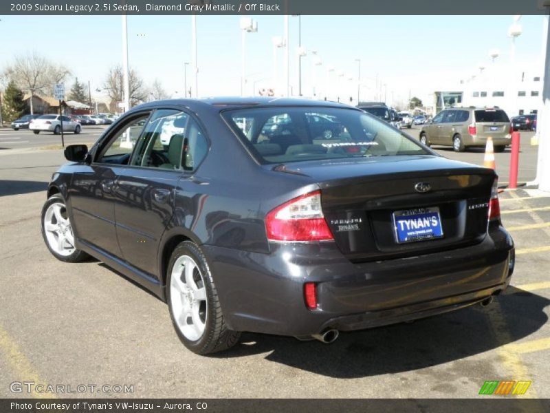 Diamond Gray Metallic / Off Black 2009 Subaru Legacy 2.5i Sedan
