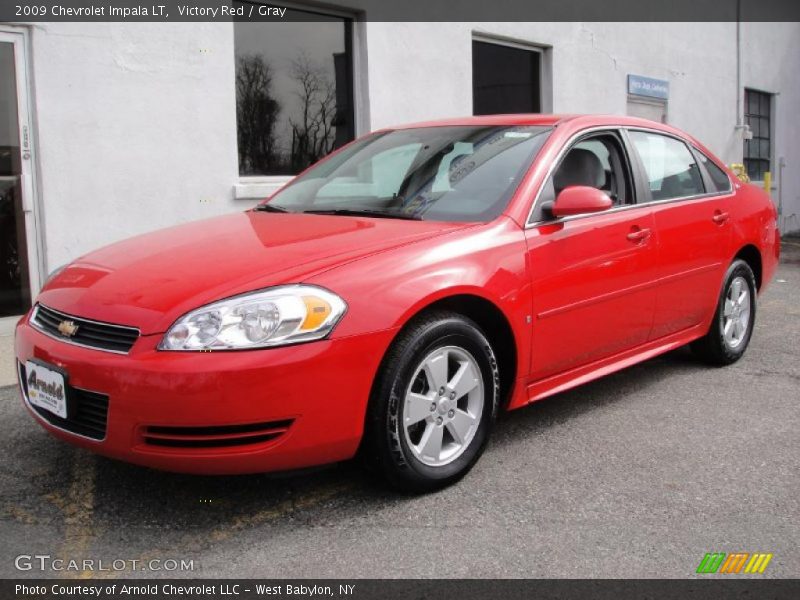 Victory Red / Gray 2009 Chevrolet Impala LT