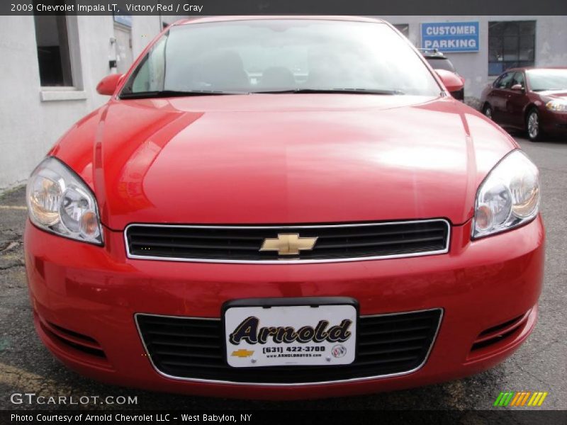 Victory Red / Gray 2009 Chevrolet Impala LT