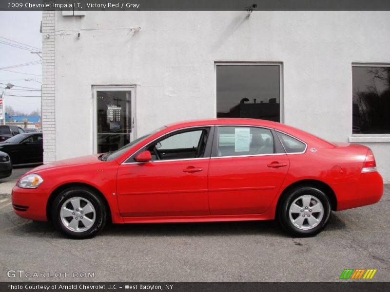 Victory Red / Gray 2009 Chevrolet Impala LT