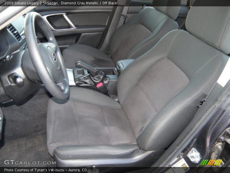 Diamond Gray Metallic / Off Black 2009 Subaru Legacy 2.5i Sedan