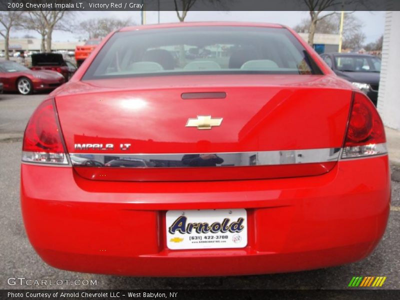 Victory Red / Gray 2009 Chevrolet Impala LT