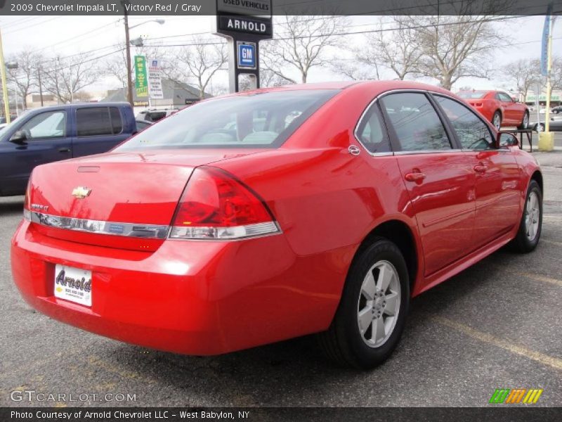 Victory Red / Gray 2009 Chevrolet Impala LT
