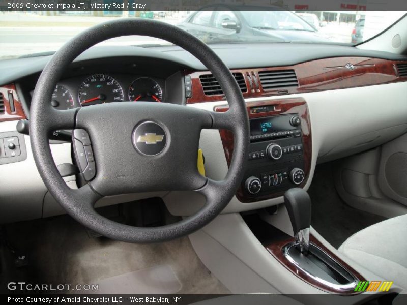 Victory Red / Gray 2009 Chevrolet Impala LT