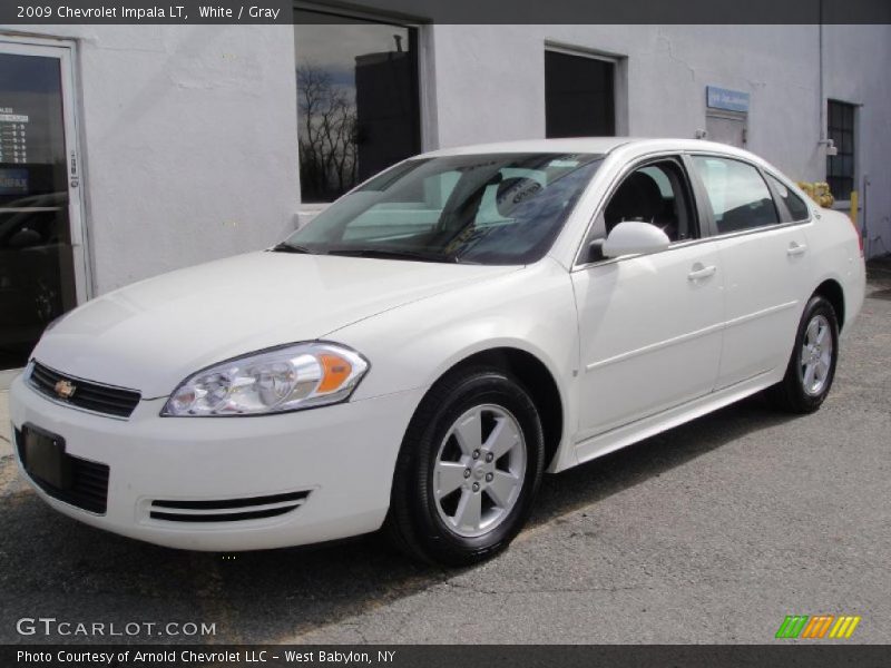 White / Gray 2009 Chevrolet Impala LT