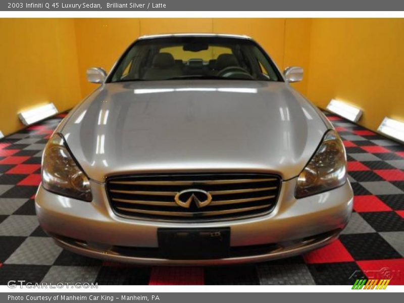 Brilliant Silver / Latte 2003 Infiniti Q 45 Luxury Sedan