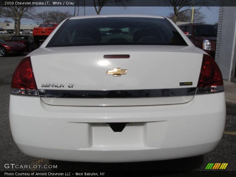 White / Gray 2009 Chevrolet Impala LT