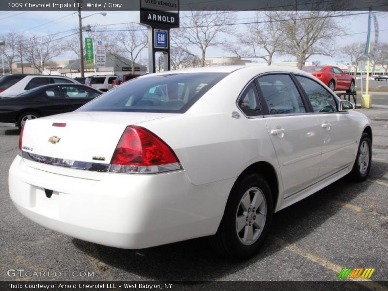 White / Gray 2009 Chevrolet Impala LT