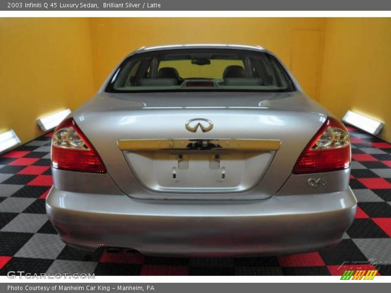 Brilliant Silver / Latte 2003 Infiniti Q 45 Luxury Sedan