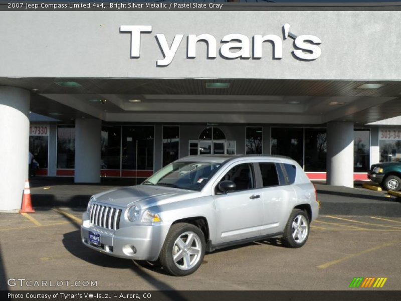 Bright Silver Metallic / Pastel Slate Gray 2007 Jeep Compass Limited 4x4