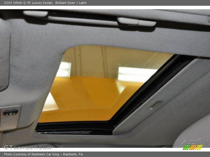 Brilliant Silver / Latte 2003 Infiniti Q 45 Luxury Sedan