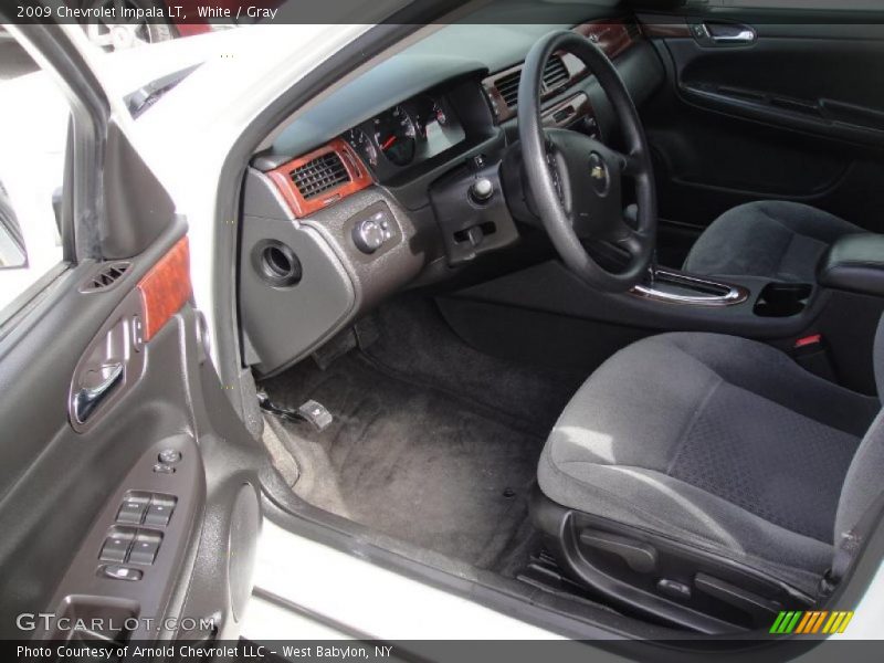 White / Gray 2009 Chevrolet Impala LT