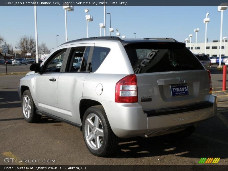 Bright Silver Metallic / Pastel Slate Gray 2007 Jeep Compass Limited 4x4