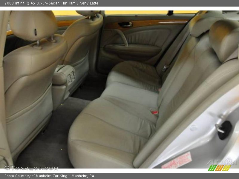 Brilliant Silver / Latte 2003 Infiniti Q 45 Luxury Sedan