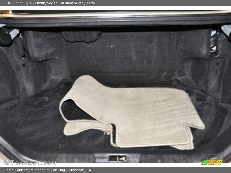 Brilliant Silver / Latte 2003 Infiniti Q 45 Luxury Sedan