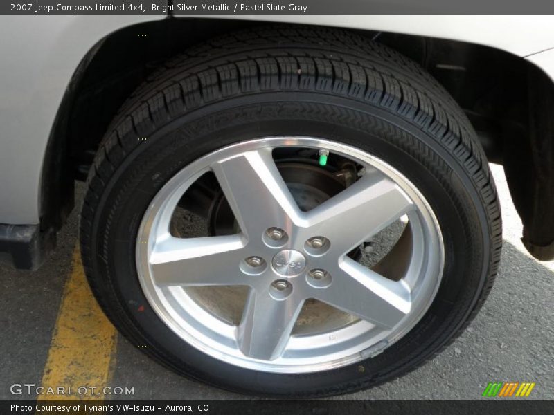 Bright Silver Metallic / Pastel Slate Gray 2007 Jeep Compass Limited 4x4