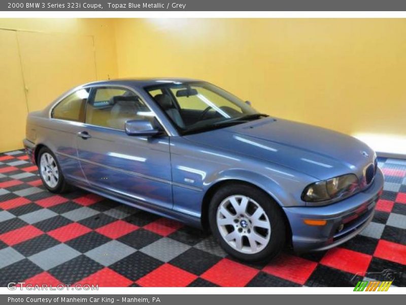 Topaz Blue Metallic / Grey 2000 BMW 3 Series 323i Coupe