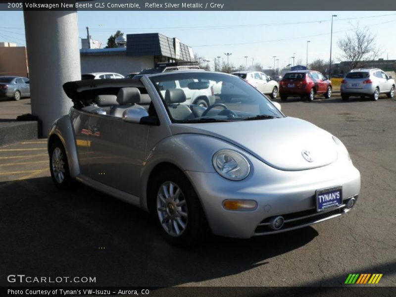 Reflex Silver Metallic / Grey 2005 Volkswagen New Beetle GLS Convertible