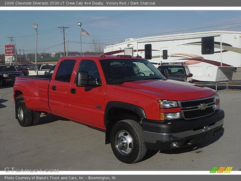 Victory Red / Dark Charcoal 2006 Chevrolet Silverado 3500 LT Crew Cab 4x4 Dually