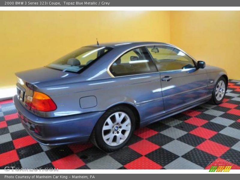 Topaz Blue Metallic / Grey 2000 BMW 3 Series 323i Coupe