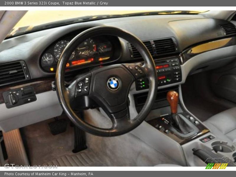Topaz Blue Metallic / Grey 2000 BMW 3 Series 323i Coupe