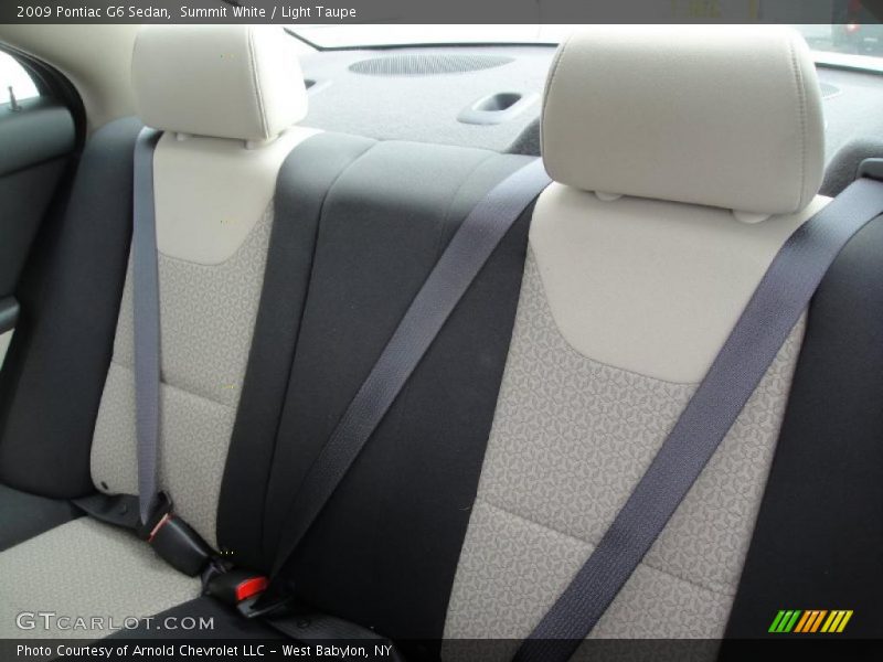 Summit White / Light Taupe 2009 Pontiac G6 Sedan