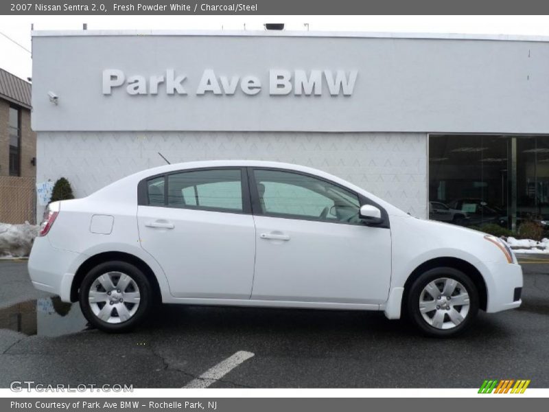 Fresh Powder White / Charcoal/Steel 2007 Nissan Sentra 2.0