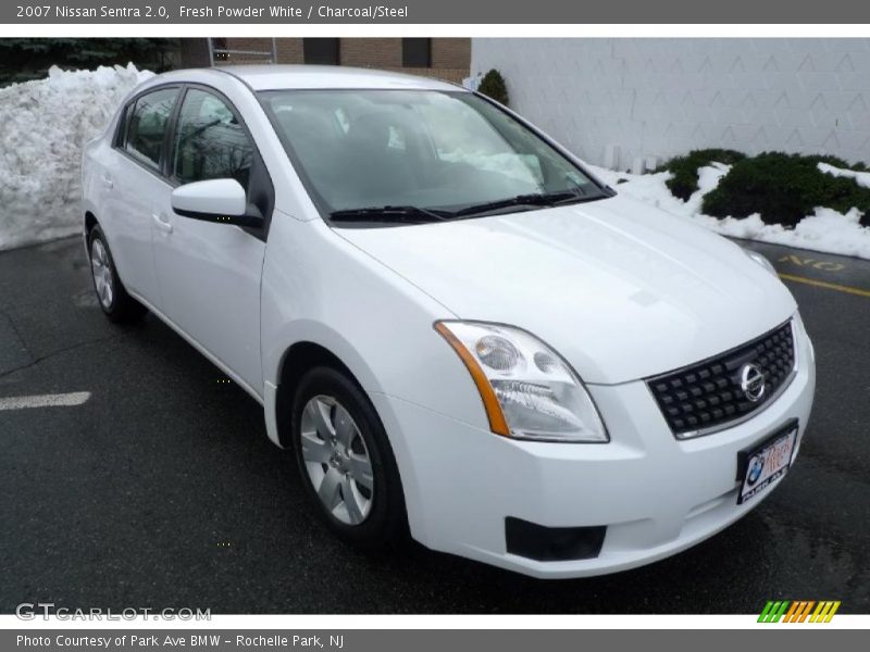 Fresh Powder White / Charcoal/Steel 2007 Nissan Sentra 2.0