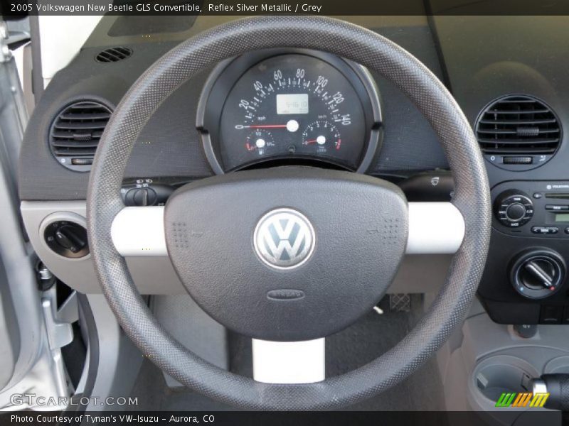 Reflex Silver Metallic / Grey 2005 Volkswagen New Beetle GLS Convertible