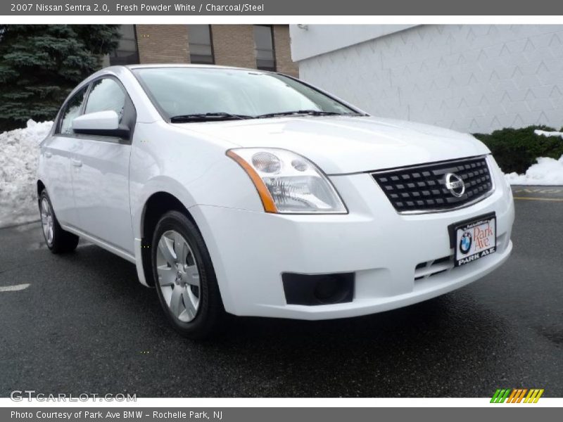 Fresh Powder White / Charcoal/Steel 2007 Nissan Sentra 2.0