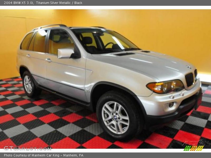 Titanium Silver Metallic / Black 2004 BMW X5 3.0i