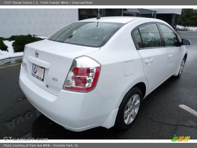 Fresh Powder White / Charcoal/Steel 2007 Nissan Sentra 2.0