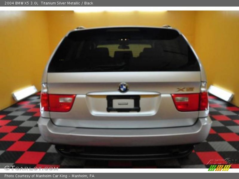 Titanium Silver Metallic / Black 2004 BMW X5 3.0i