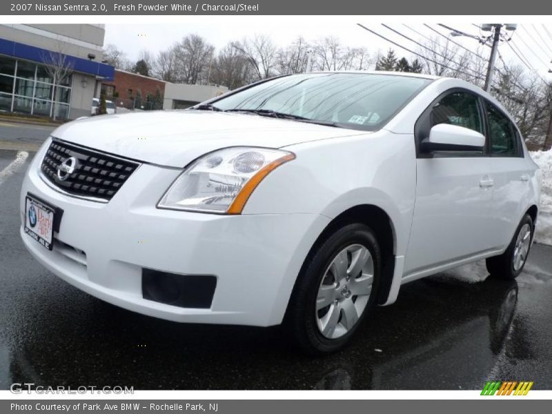 Fresh Powder White / Charcoal/Steel 2007 Nissan Sentra 2.0