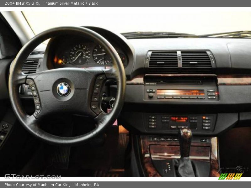 Titanium Silver Metallic / Black 2004 BMW X5 3.0i