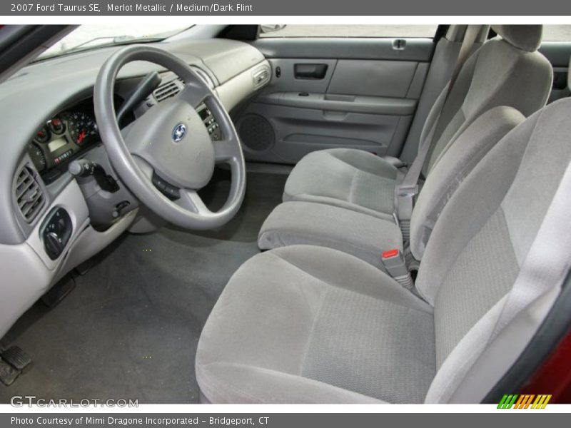 Merlot Metallic / Medium/Dark Flint 2007 Ford Taurus SE