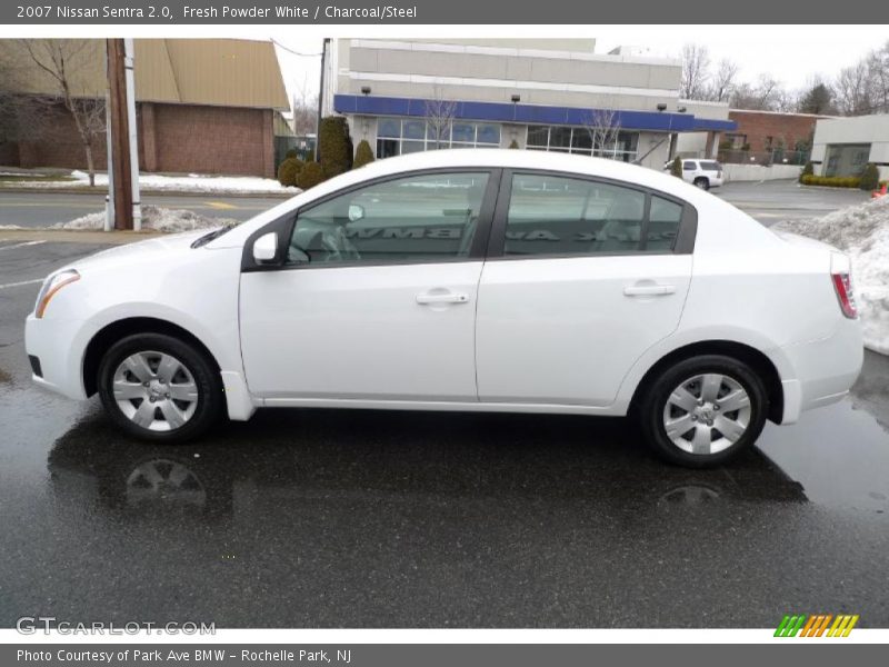 Fresh Powder White / Charcoal/Steel 2007 Nissan Sentra 2.0