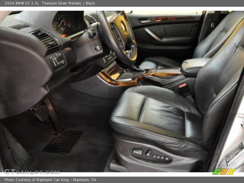 Titanium Silver Metallic / Black 2004 BMW X5 3.0i
