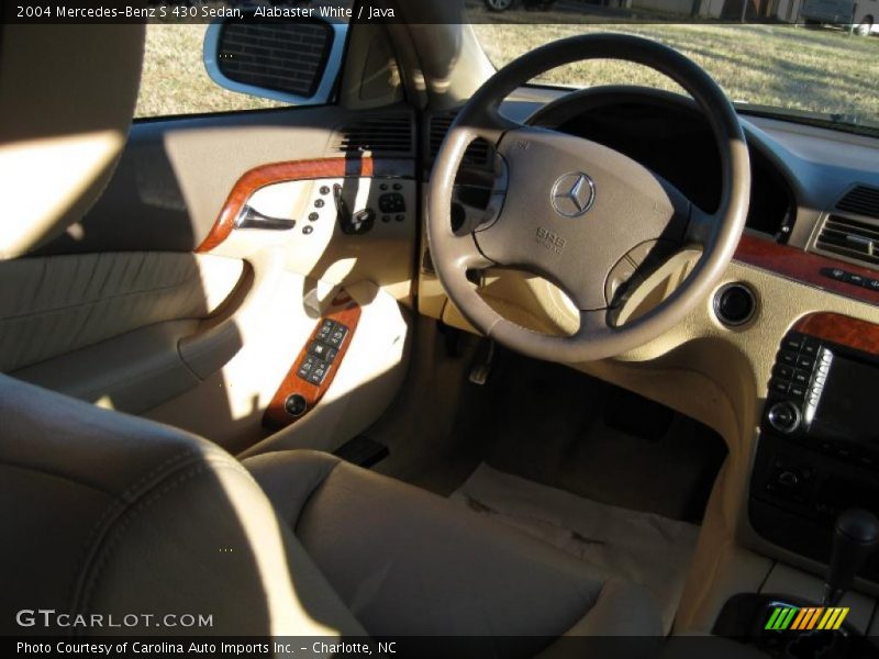 Alabaster White / Java 2004 Mercedes-Benz S 430 Sedan